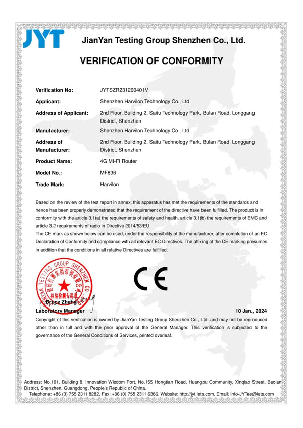 CE Certification